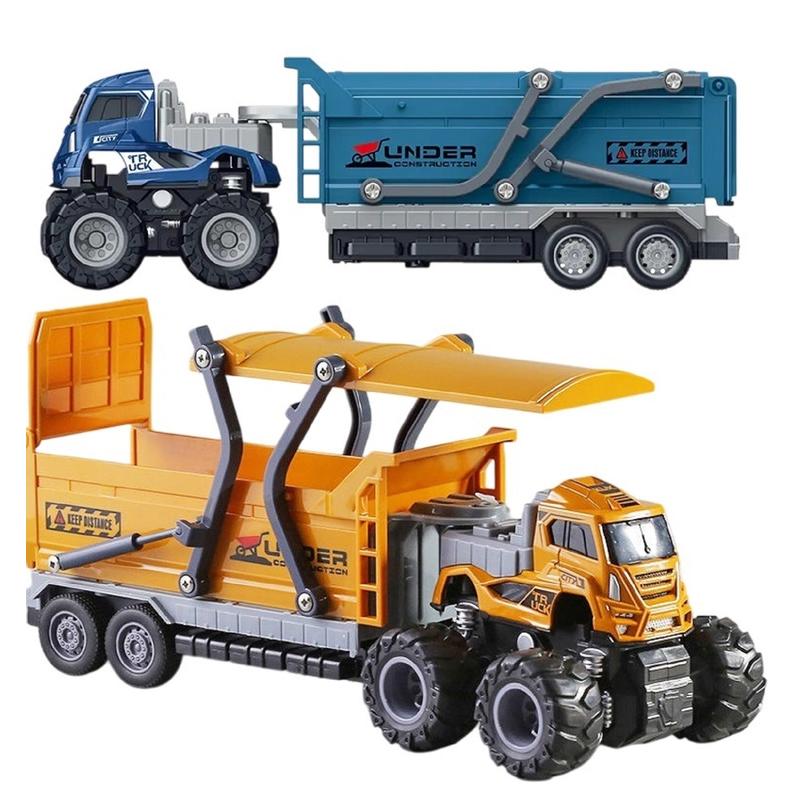 Set of Friction Powered 4WD Trailer Trucks (3-7 Years)