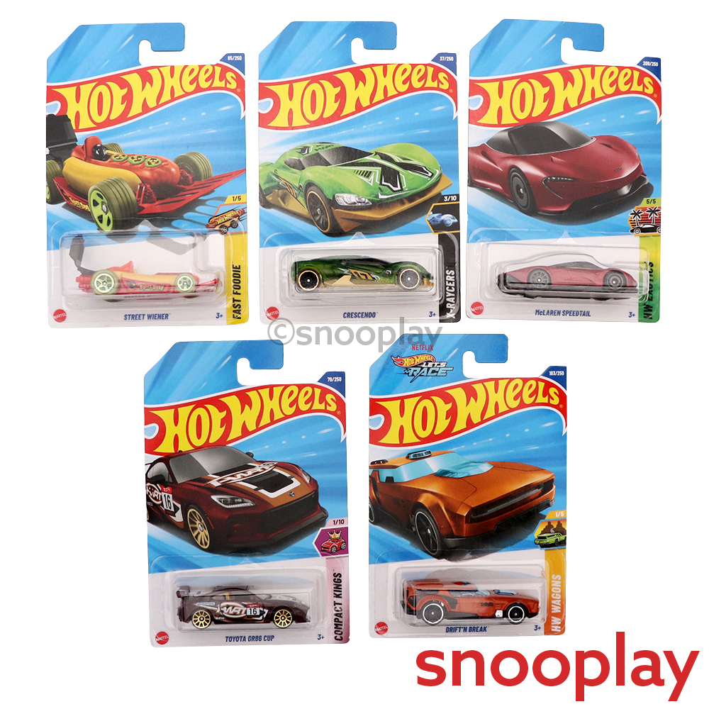 Buy Set of 5 Hot wheels [HW 404] - Toyota GR86 Cup, McLaren