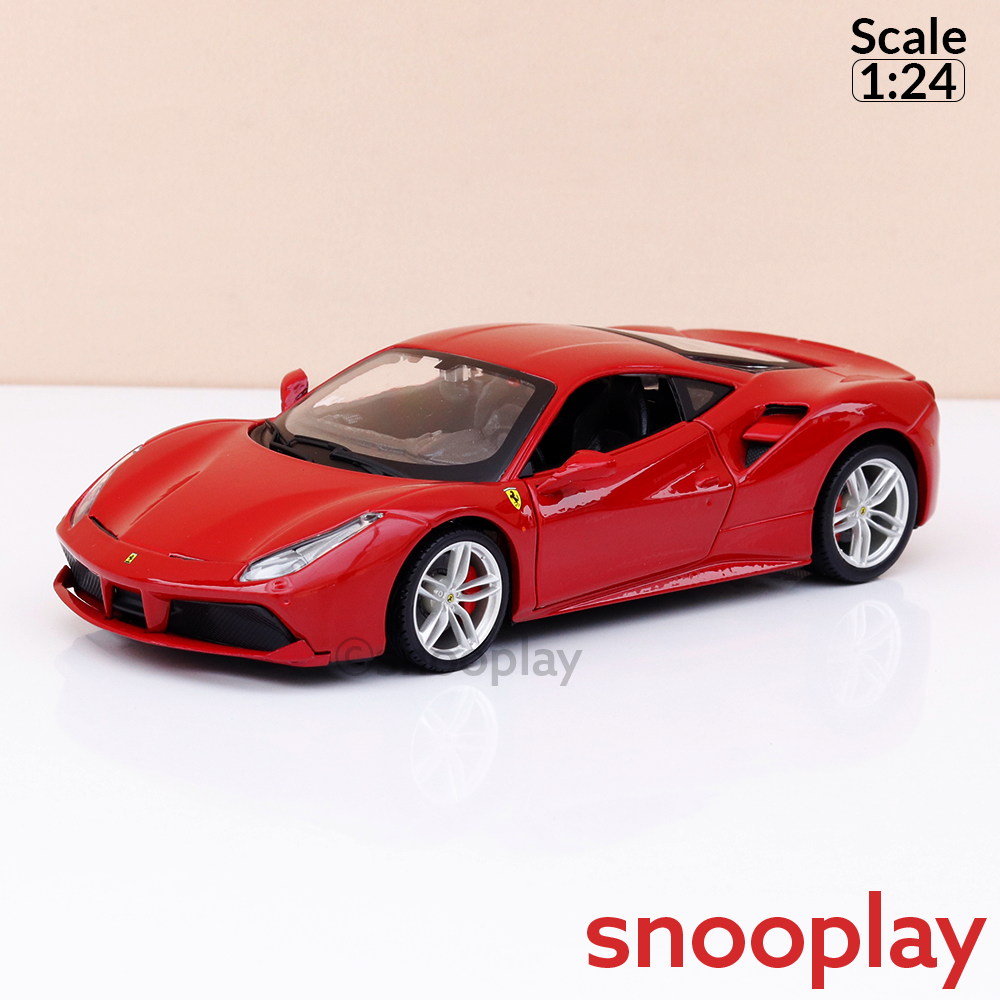Original Ferrari 488 GTB Licensed Diecast Car 1:24 Scale (14 Years till  Grown Ups)