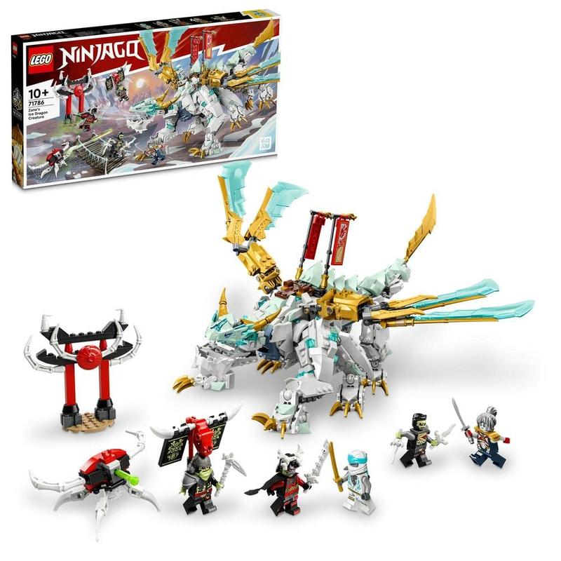 LEGO Ninjago Zane's Ice Dragon Creature Building Blocks Set 973 Pieces  71786 (10 Years till Grown Ups)