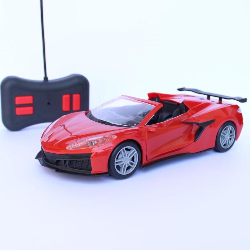 Convertible Sporty Remote Control Car with Head Tail Lights (5-10 Years)