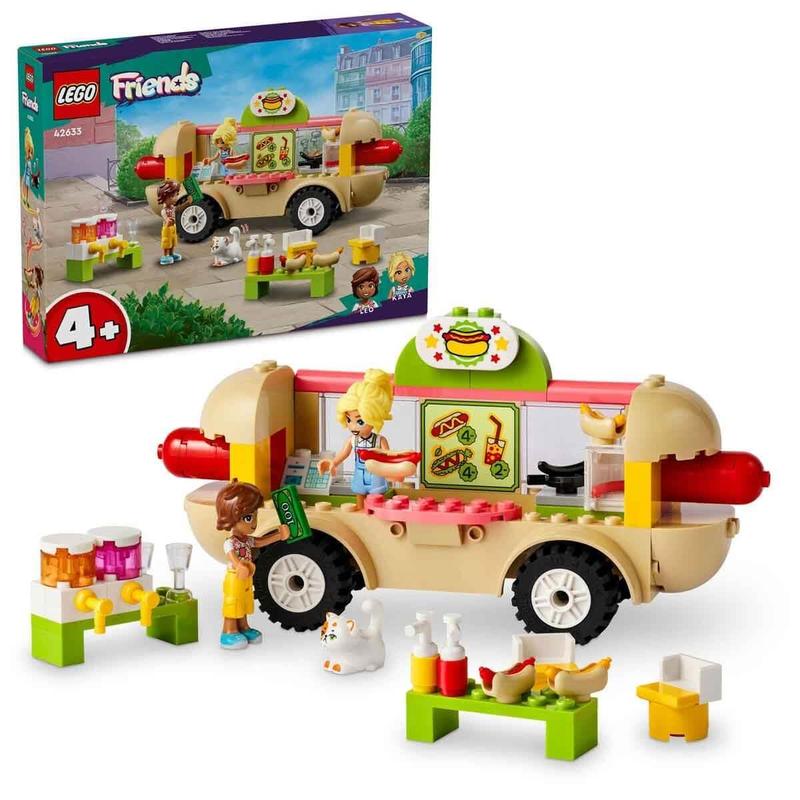 LEGO Friends Hot Dog Food Truck Toy Set with Mini-Dolls Building Set 100  Pieces 42633 (4-8 Years)
