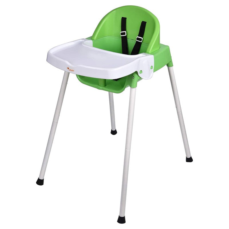 Eco Baby High Chair with Adjustable Height, Folds Flat for Easy