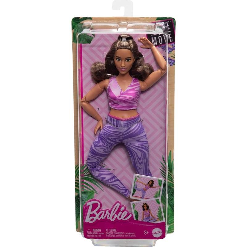 Buy Barbie Posable Doll Made to Move Curvy Brunette with