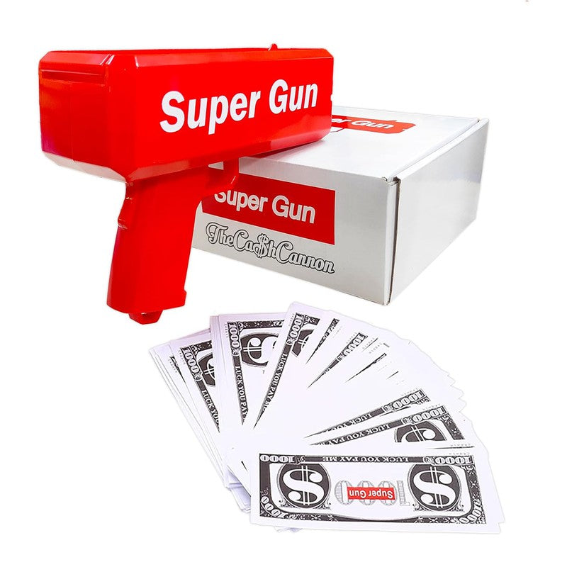 Buy Money Spray Toy Gun with Bundle of Fake Dollars- Assorted