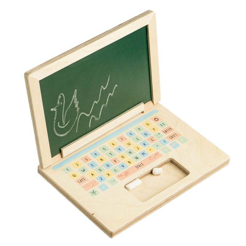 Buy Montessori Wooden Laptop on Snooplay India