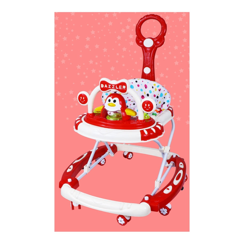 Buy Baby Walker with Adjustable Height, Rocker, Stopper ChildRed on
