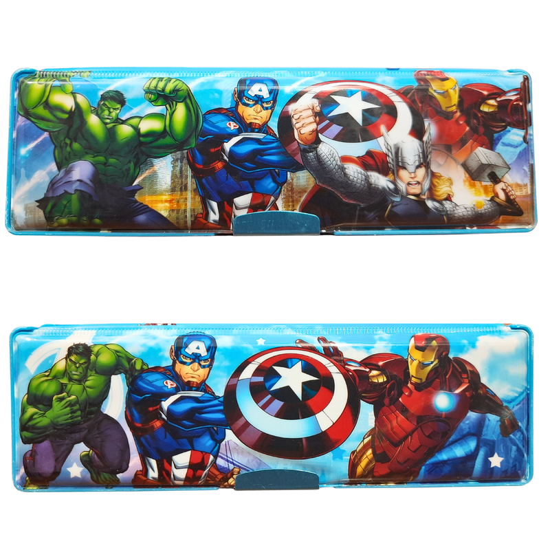 Marvel Avengers Assemble Cloth Pencil Box Pencil Case - Blue