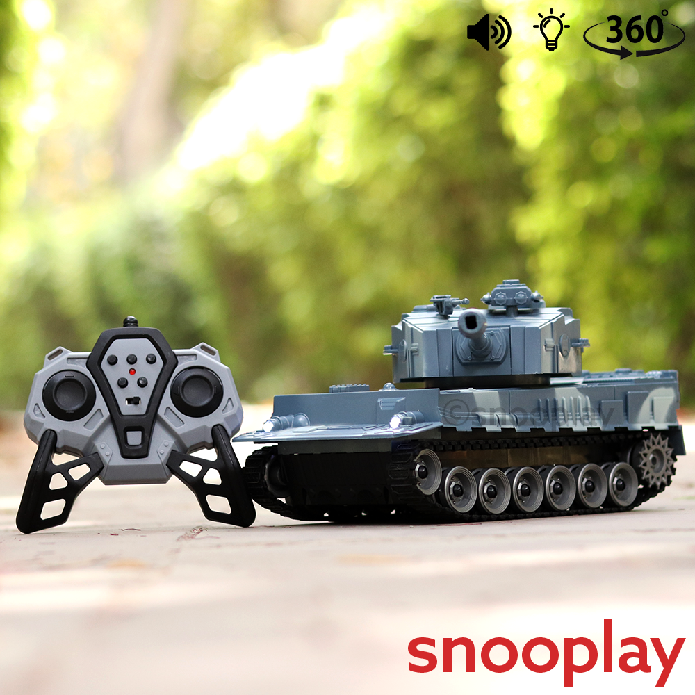 Buy Remote Control Battle Tank 360° Rotation, LED Light Sound