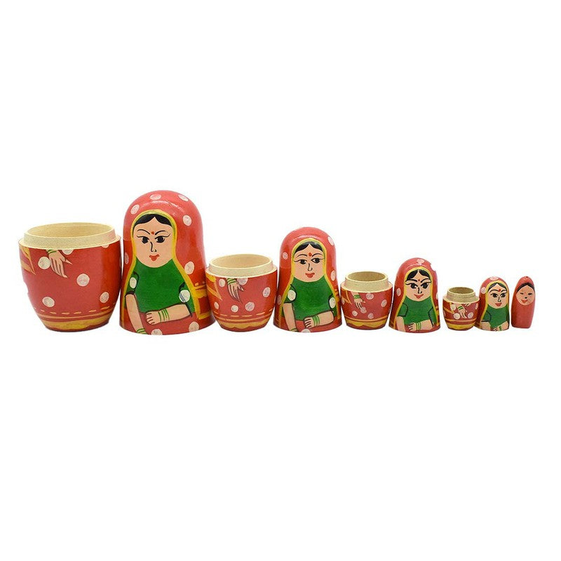 Buy Wooden Indian Nesting Dolls Set (3-6 Years) on Snooplay India
