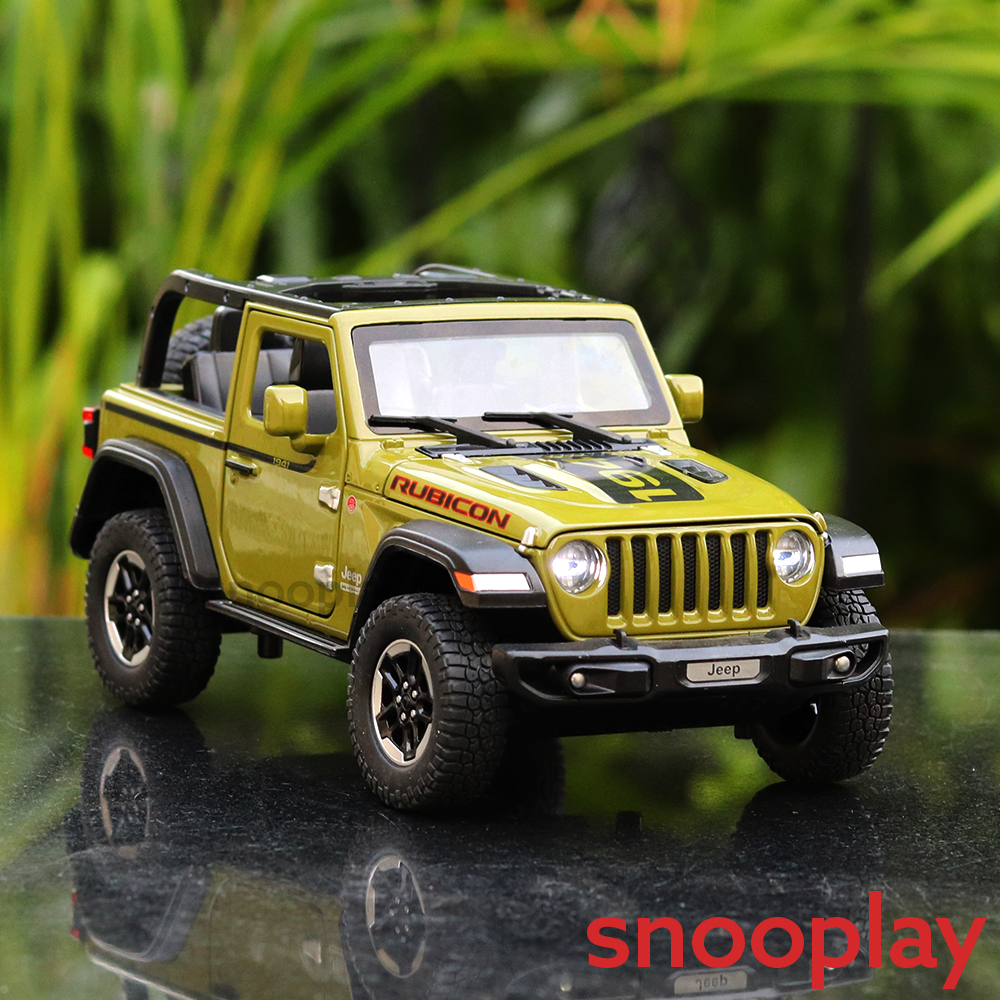 Buy Diecast Pull Back Open Roof Rubicon 1941 Jeep with Openable