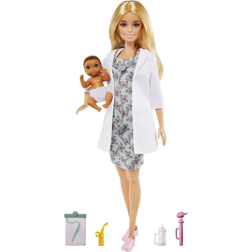 Barbie builder doll & online playset blonde
