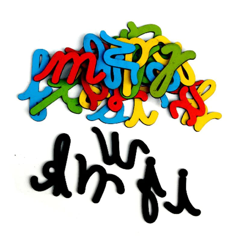 Cutout Cursive Abc Snooplay