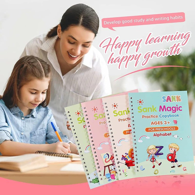 Sank Magic Practice Copybook For Kids, Reusable Magic Calligraphy Tracing  Handwriting Copybook Set at Rs 65/piece, Children Books in New Delhi