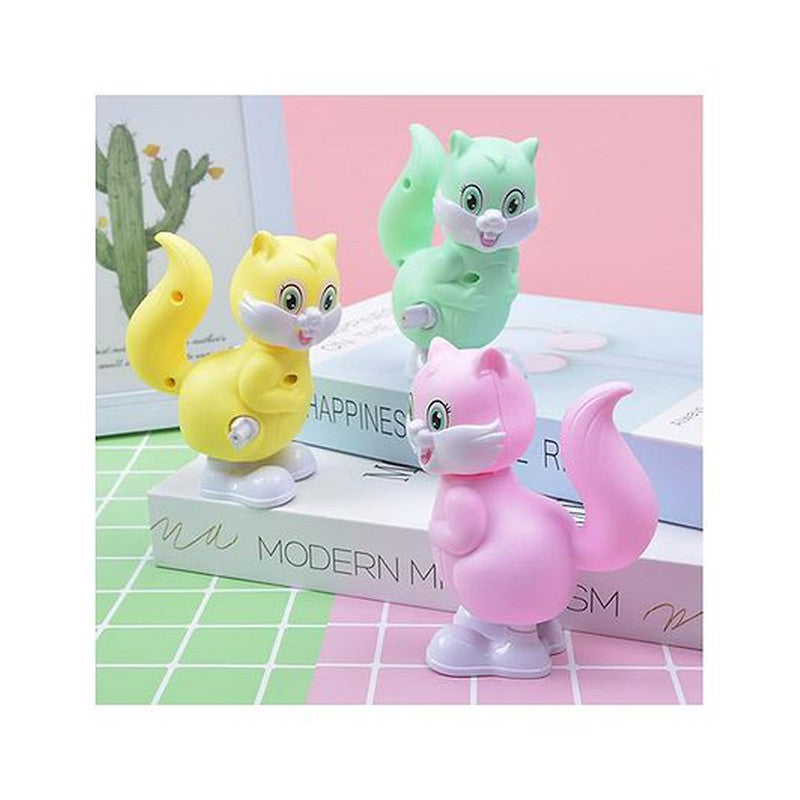 Colorful Key Wind up Cat Toys for Kids Pack of (Assorted Color)