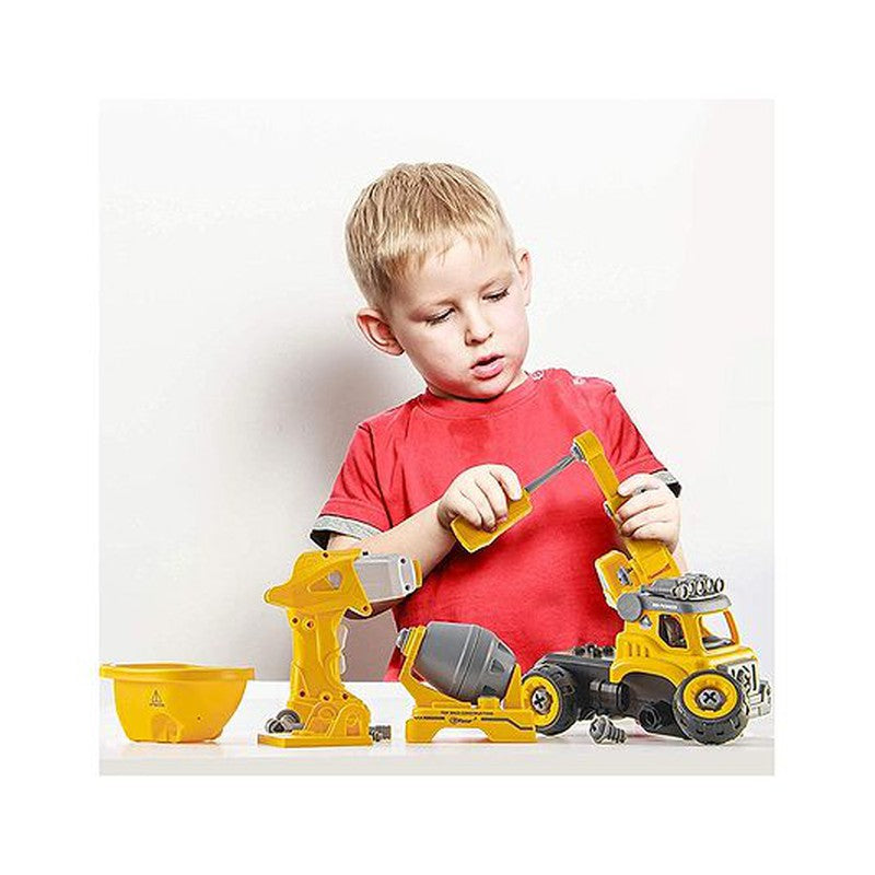 Buy DIY Construction Vehicle Trucks Playset 14 Pieces (3-7 Years