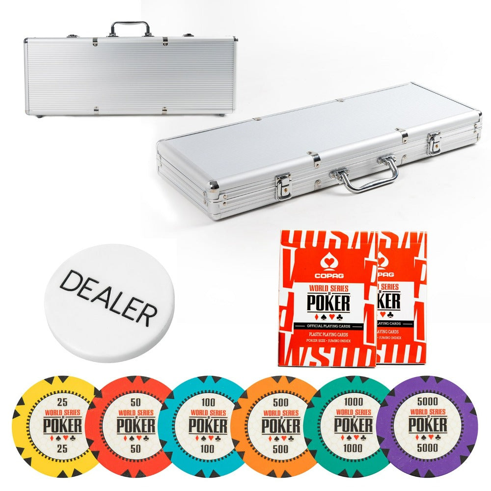 Buy WSOP Series Poker Chips Set (300 & 500 Pieces) on Snooplay Online