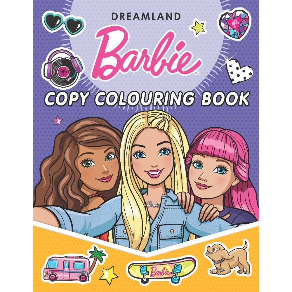 Barbie discount colouring book