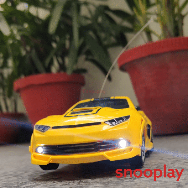 Remote Control Autobot Transformer Robot Car with 360 Degree Rotation (5-12 Years)