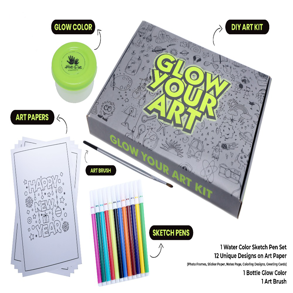 Buy Glow Your Art (Mandala Edition)- DIY Art Kit Online in India – Snooplay