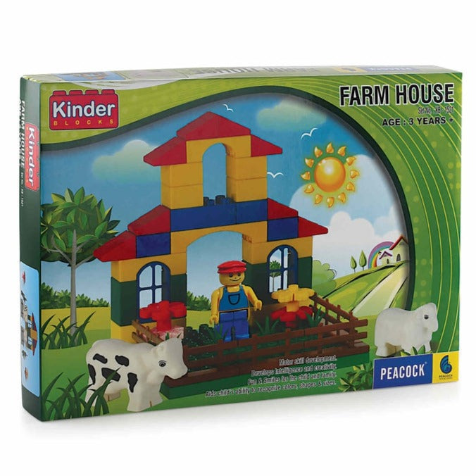 Buy Kinder Blocks Farm House (Building Blocks Set) on Snooplay India