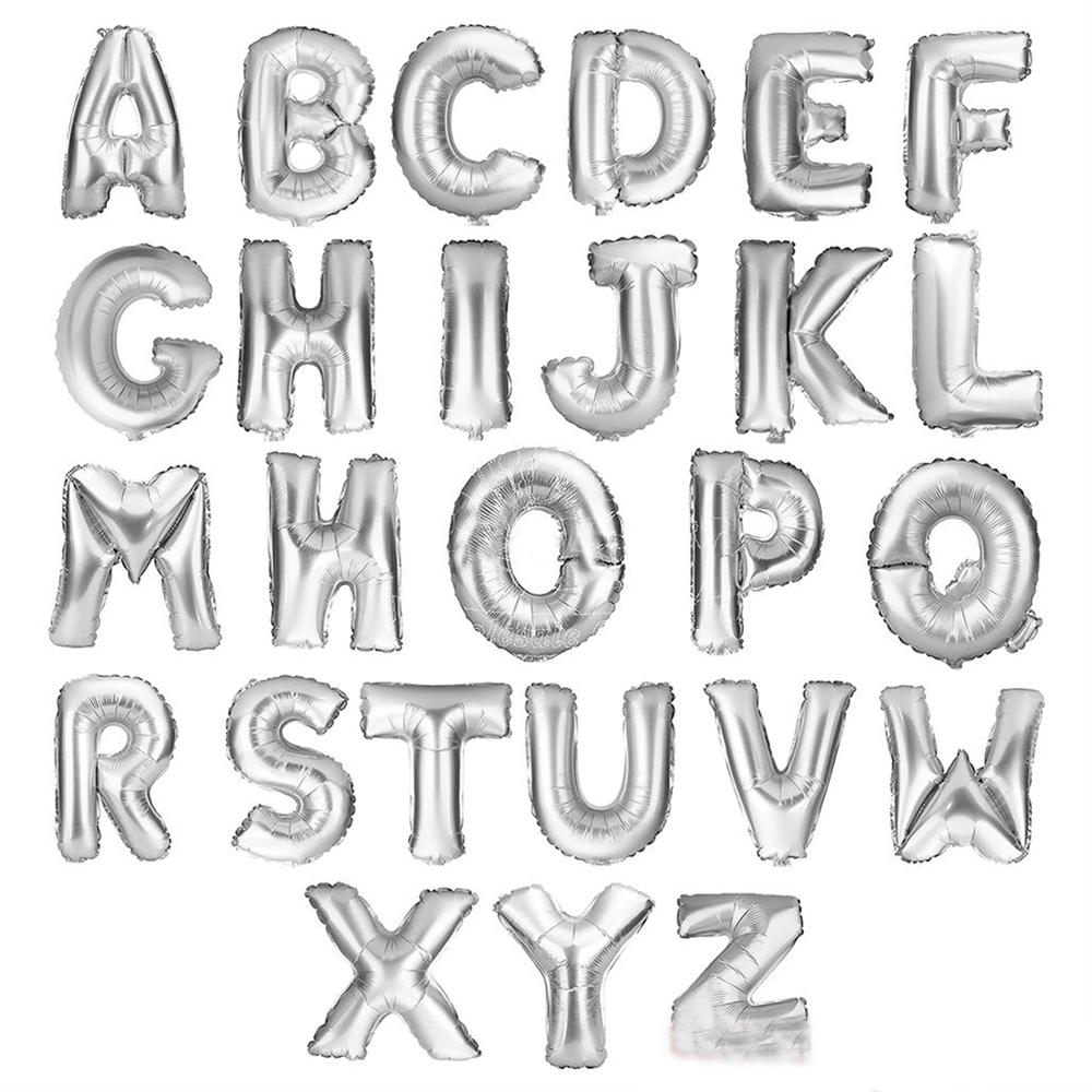 Aluminum balloon outlet letters