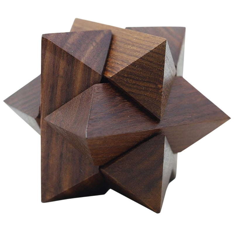 Wooden Star Cube Puzzle Snooplay