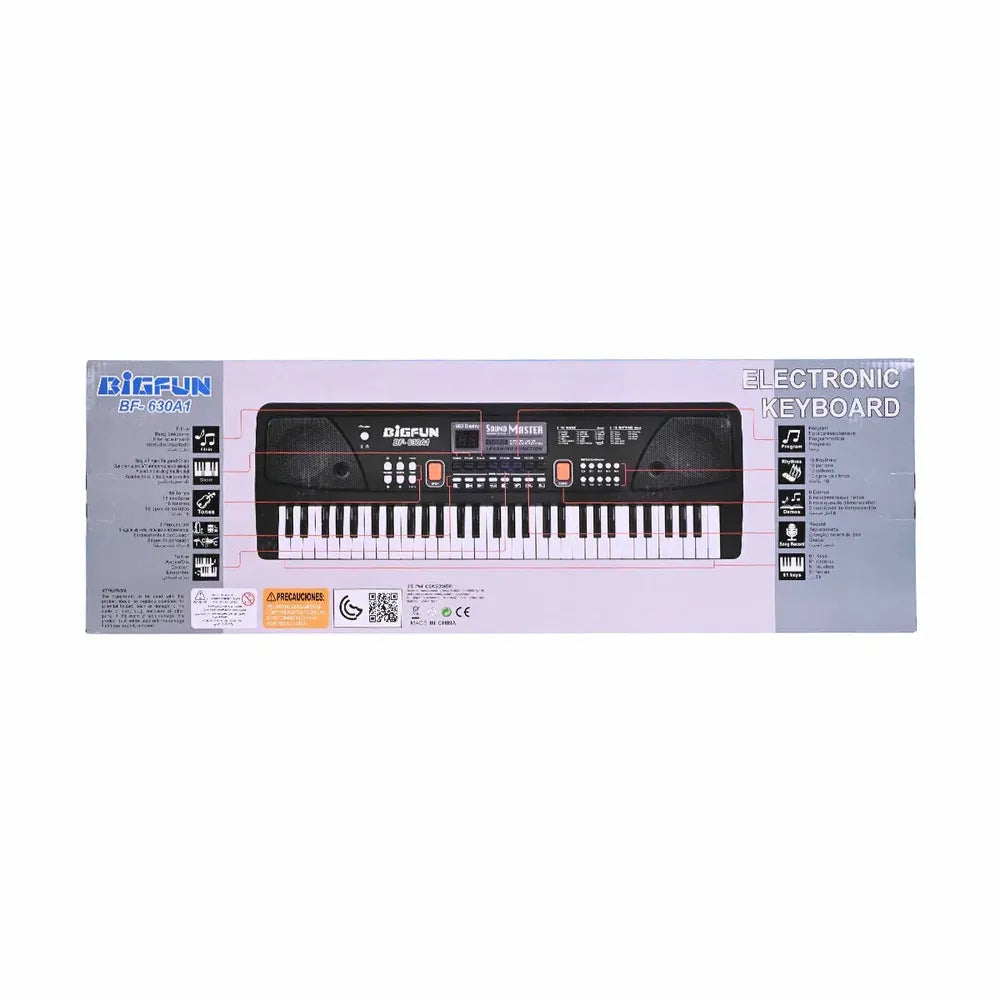 BIG FUN Piano BF-630A1 Electronic Keyboard for Kids | 61 Key Musical Toy