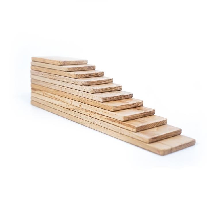 Wooden Flat Natural Block Stacker (1-4 Years)