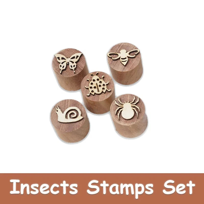 Lead Insect Stamp Wooden Insects Stamps Set (3-6 Years) – Snooplay