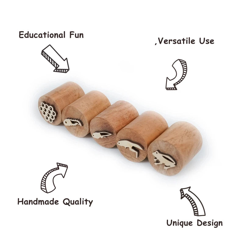 Wooden Life Cycle Stamp – Frog Life Cycle (3-6 Years) – Snooplay
