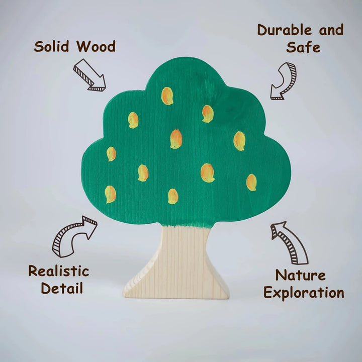 Wooden Mango Tree Toy: A Natural Playtime Experience (1-4 Years)