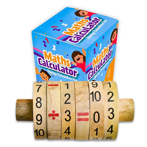 Ilearnngrow Maths Calculator Wooden Game (5-8 Years)