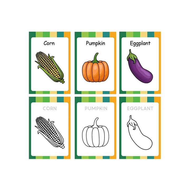 Baby's Fruits and Vegetable Flash Cards