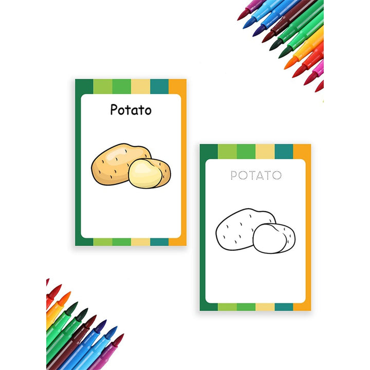 Baby's Fruits and Vegetable Flash Cards