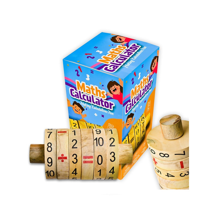 Maths Calculator Wooden Game