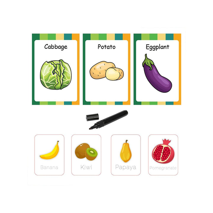 Baby's Fruits and Vegetable Flash Cards