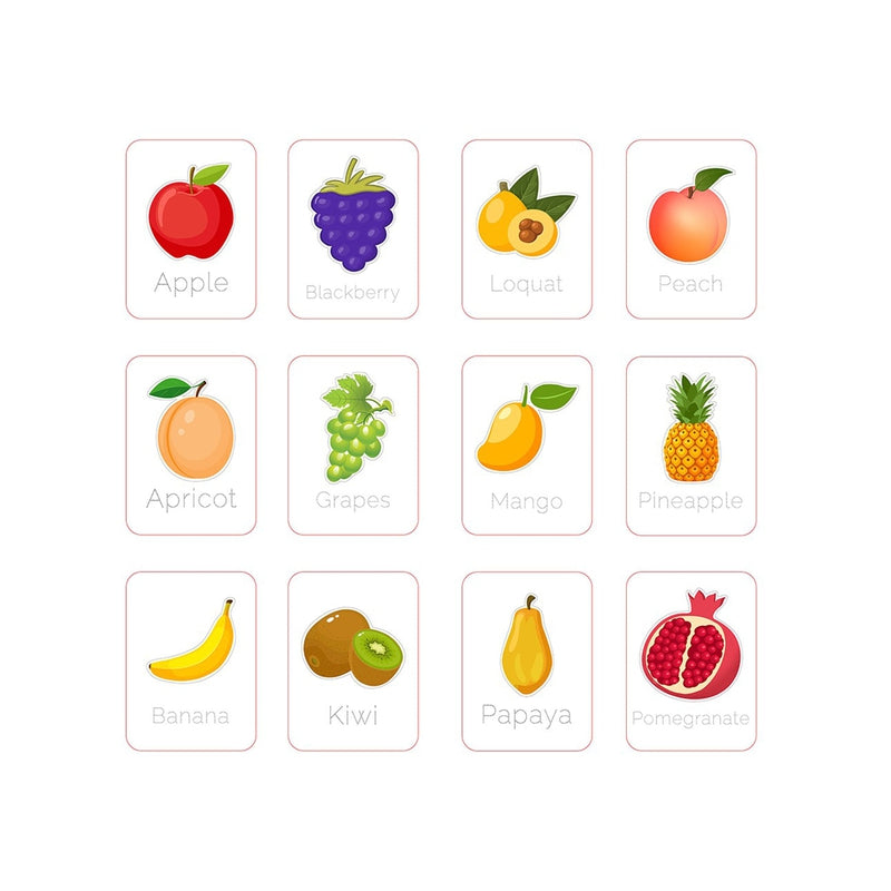 Baby's Fruits and Vegetable Flash Cards