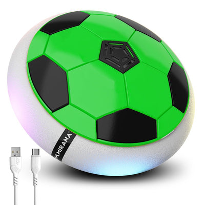 Battery Powered Hover Floating Football C-Type USB Rechargeable | Air Football Neon Lite