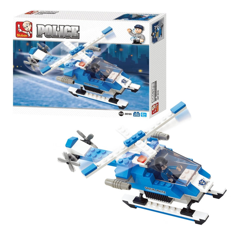 Special Police Helicopter  Building Blocks Set (133 pcs)