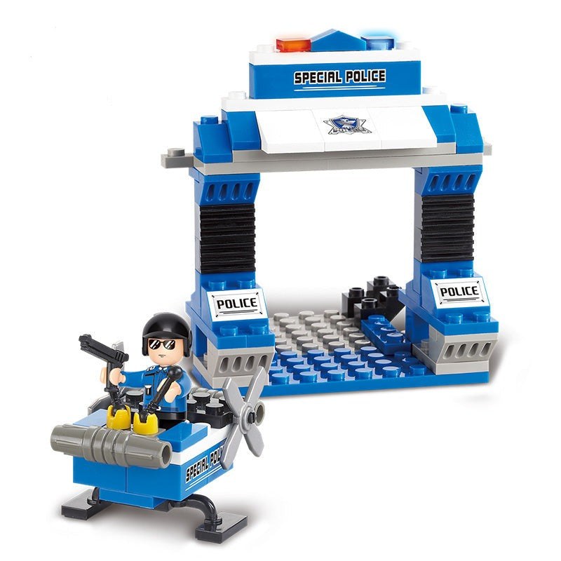 Special Police Helicopter  Building Blocks Set (133 pcs)