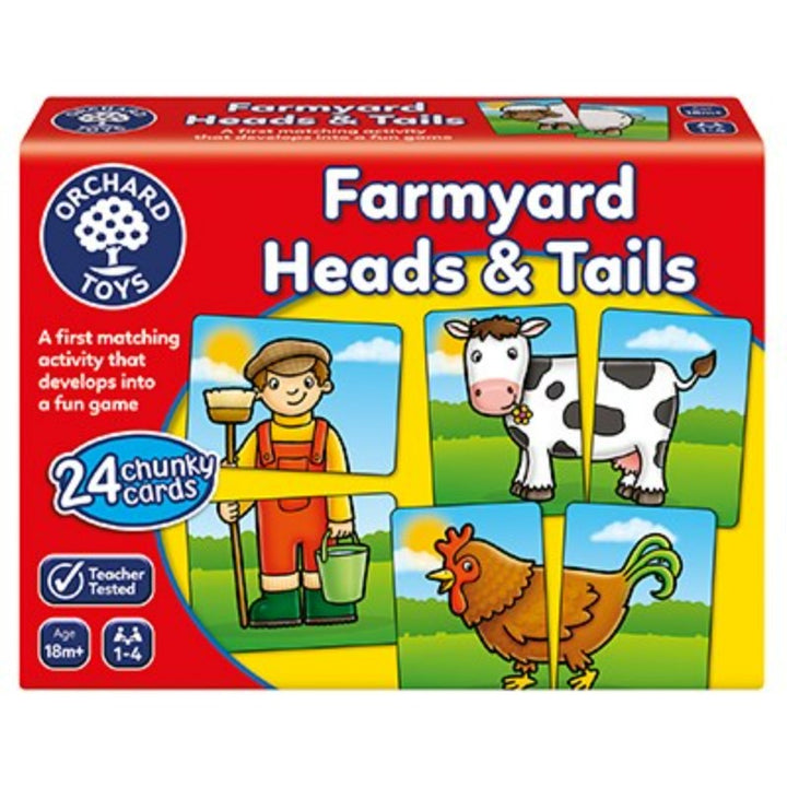 Farmyard Heads and Tails Matching Game