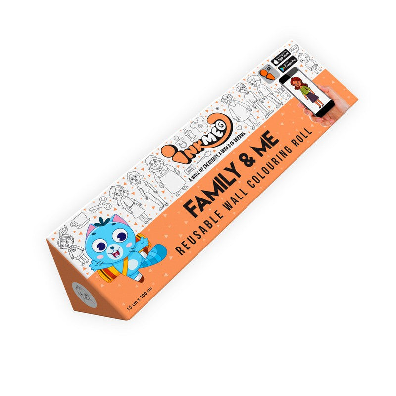 Family & me Reusable Wall Colouring Roll (6 Inch) – Snooplay