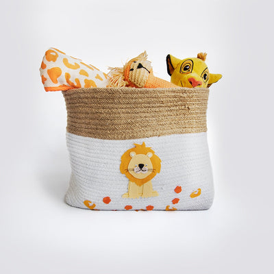 Personalised Baby Animals- Cotton Rope Basket (Large) - COD Not Available