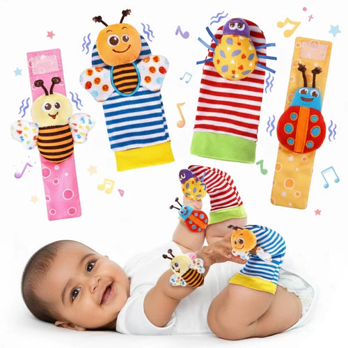 Kidology Baby Sensory Rattle Toy Set | Colorful Infant Rattles for Sensory & Motor Development