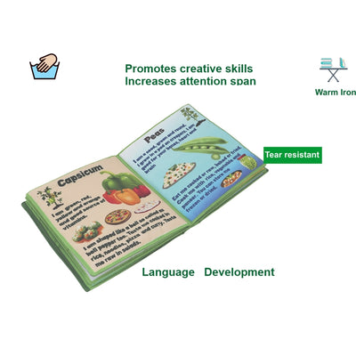 Our Health Friend Vegetables Cloth Book (English Educational Book)