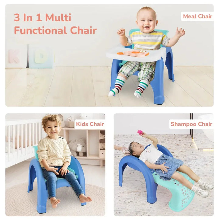 R for Rabbit Jelly Bean 3 in 1 Multi-Functional Kids Chair - Blue