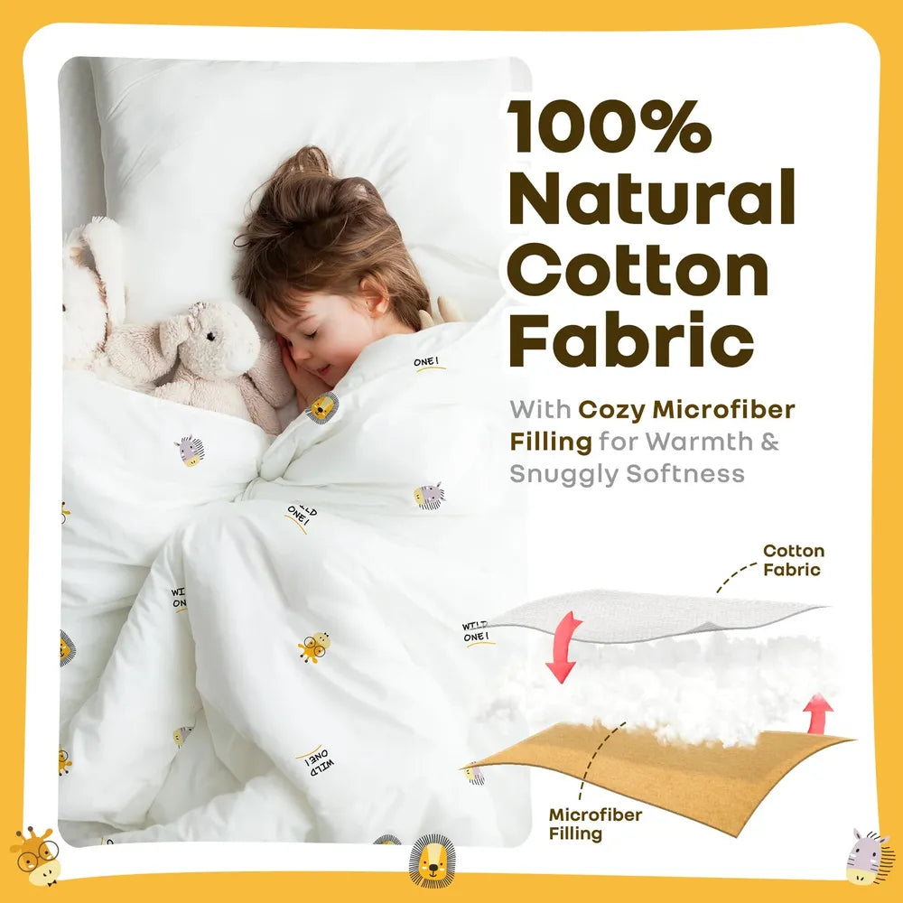 R for Rabbit Softkins Baby Comforter Blanket – Safari Beige | Ultra-Soft Dual-Sided Comfort | Breathable & Machine Washable