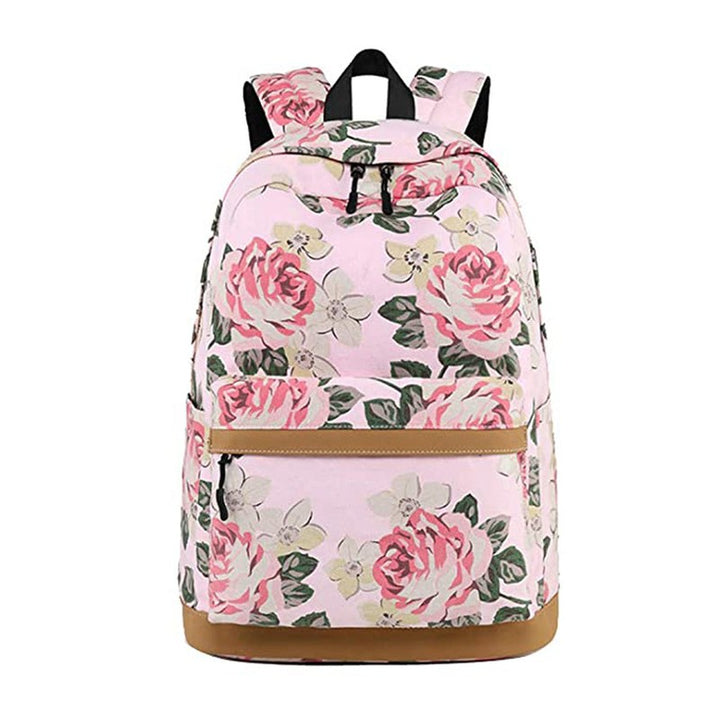 Pink Bloom Matching Backpack with Lunch Bag & Stationery Pouch