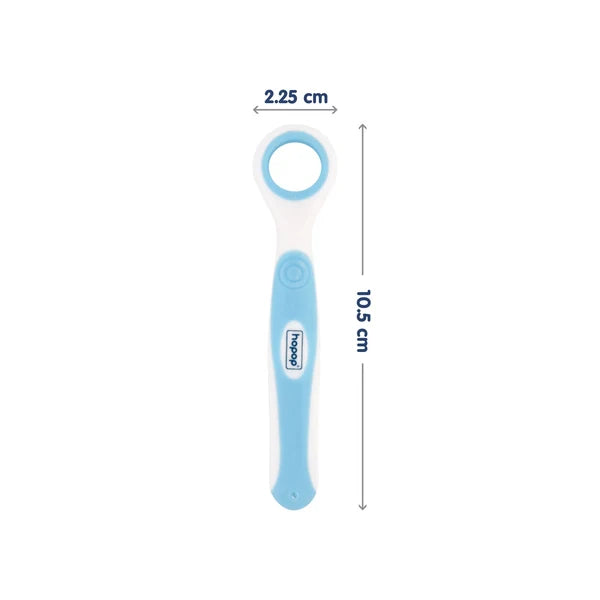 Hopop Soft and Gentle Rounded Edges Tongue Cleaner | 100% Safe for Kids  (1 Piece)